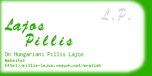 lajos pillis business card